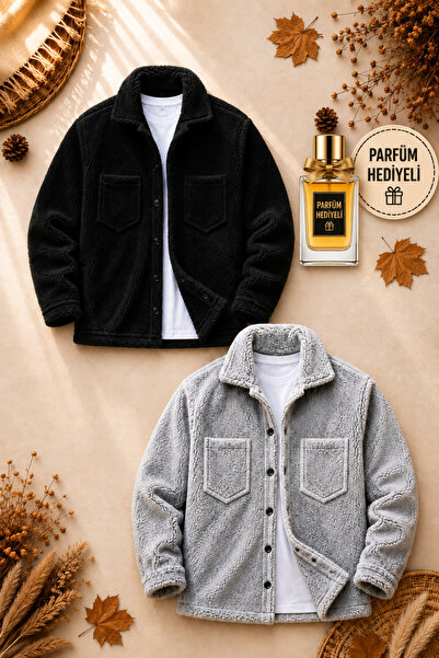 legends butik Set de 2 bucăți jachetă unisex din pluș + 100 ml parfum de iarn...