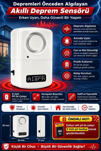 GOLDEN BEE GOLDENBEE Akıllı Deprem Sensörü GLD-110