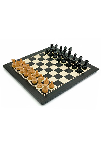 İTALFAMA Set clasic de șah din lemn, rege 8cm, tablă 40x40cm