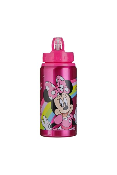 OEM Sticlă de apă Flip Top din Aluminiu Fucsia Minnie Mouse pentru Copii 500 ml