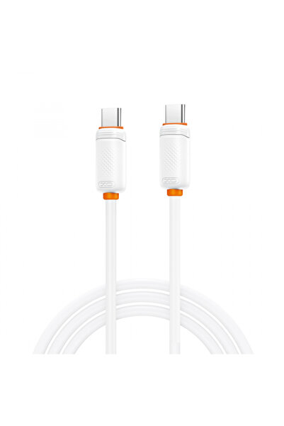 XO Design Cablu Date si Incarcare USB-C - USB-C NB-Q298, 240W, 1m, Alb