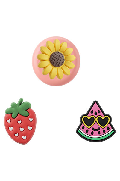 OEM Husa Fruit pentru Apple AirTag, Set 3 bucati, Multicolor