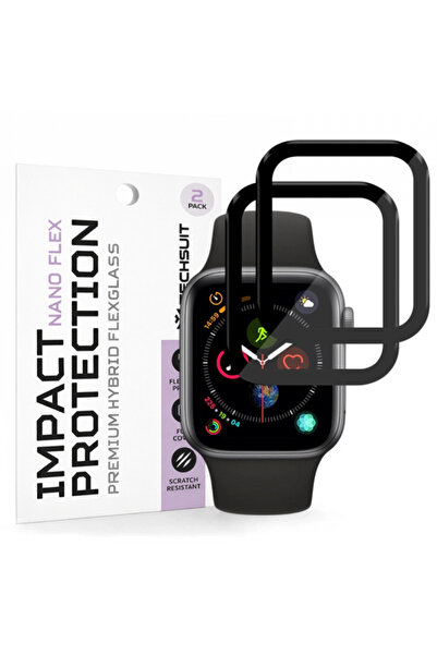 Techsuit Folie Protectie Nano Flex pentru Apple Watch 40mm Series, Set 2 buca...