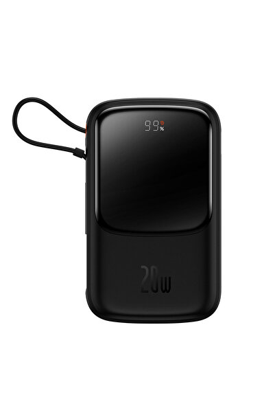 Baseus Qpow power bank 10000mAh με ενσωματωμένο καλώδιο Lightning 20W γρήγορη...