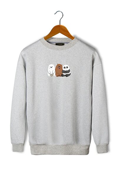 Mythologie Unisex 3 Ayi Printed Oversized Crew Neck Sweatshirt