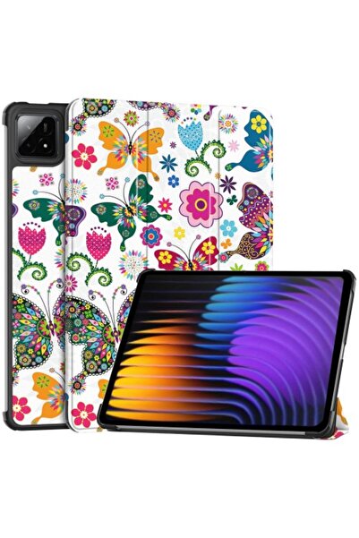 OEM Θήκη Τριπλής Αναδίπλωσης για Xiaomi Pad 7 Pro / Pad 7 - Πεταλούδες και Λο...