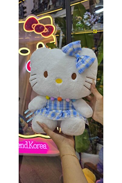 Hello Kitty Mavi etekli sevimli Pelüş oyuncak