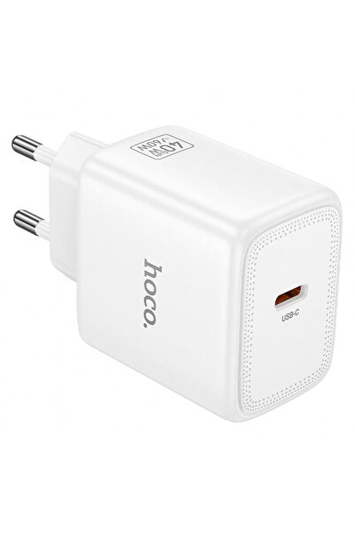 Hoco Incarcator Retea N83, 40W, 3A, 1 x USB-C, Alb