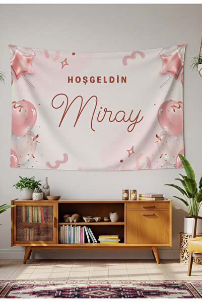 GREENDECOR Hoşgeldin Bebek İt's Boy It's Girl Kişiye Özel Doğum Günü Duvar Ör...