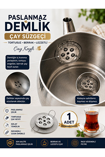 Special Action 1 Adet Paslanmaz Çelik Demlik Süzgeci Çay Filtresi Demlik İçi ...
