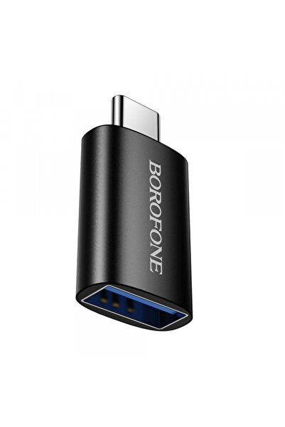 Borofone Adaptor OTG USB-C - USB-A BV26C, Negru