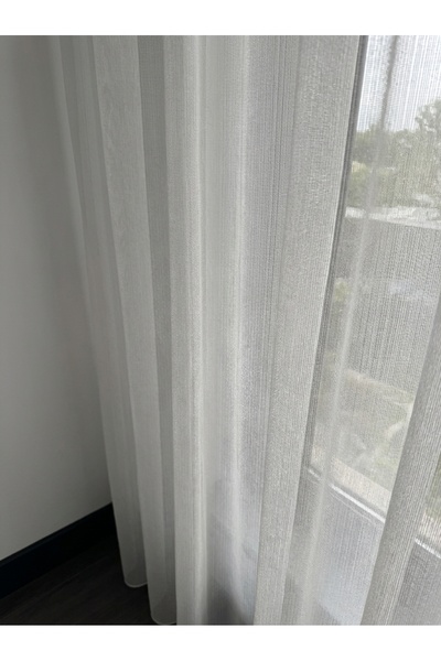 Demor Home Διαμαντένια Τούλινη Κουρτίνα 1/3 Σφιχτή Πλισέ Βαρύ Βάρος Υψηλής Πο...
