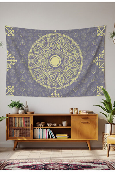 GREENDECOR Bohemian Mandala and Mystical Symbols Patterned Tarot Themed Wall ...