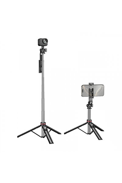 Borofone Selfie Stick Bluetooth BY15 Throne, 4.5inch - 7inch, Negru