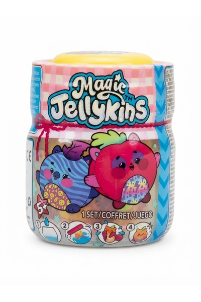 BERONİKA Magic Jellykins Magic Swinging Jar - Educational Toy with Surprise Plush and Water Filling