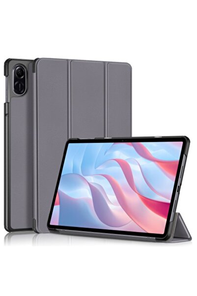 OEM Θήκη Τριπλής Αναδίπλωσης με Στήριγμα για Honor Pad X9 / Pad X8 Pro - Γκρι