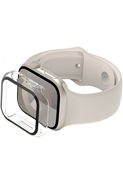 OEM Husa Belkin ScreenForce TemperedCurve pentru Apple Watch 44mm / 45mm Seri...