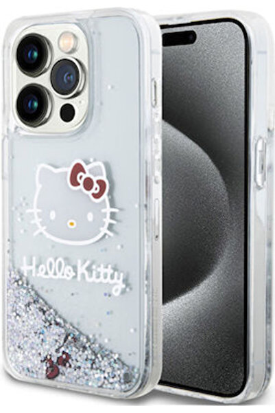 Hello Kitty Θήκη πλάτης με γκλίτερ για iPhone 13 Pro - Διαφανής