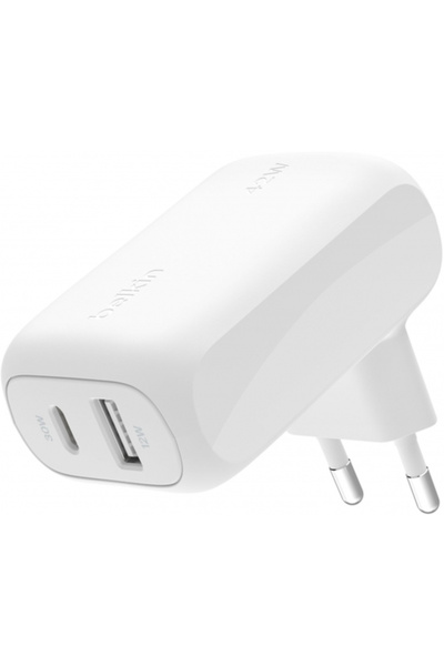 OEM Incarcator Retea Belkin BoostCharge Dual, 42W, 3A, 1 x USB-A - 1 x USB-C,...