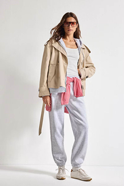 DeFacto Jogger Fit Gray Women's Sweatpants F9622Ax/Gr93