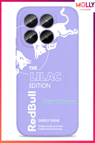 Molly Mİ 17T İçin Lavanta Redbull The Lilac Edition Desenli İçi Kadife Siliko...