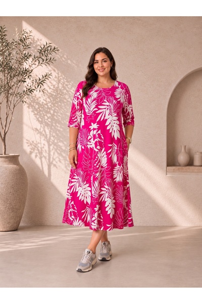 Paw Garage Φόρεμα plus size - Πολύχρωμο - Μακρύ