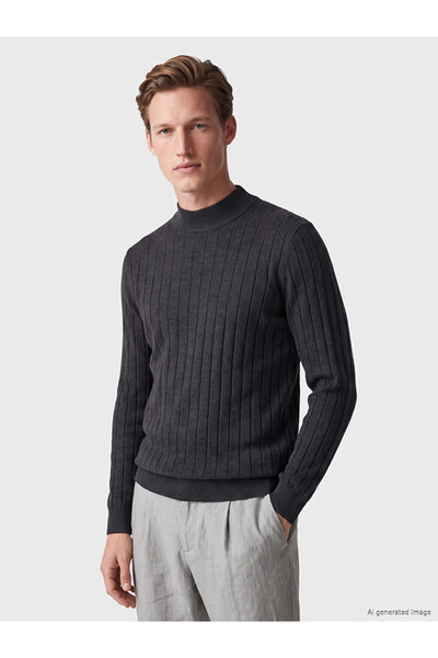 LC Waikiki I Half Fisherman Roba Collar Men's Knitwear Sweater from Freezen S...