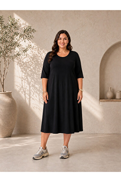 Paw Garage Φόρεμα plus size - Πολύχρωμο - Μακρύ