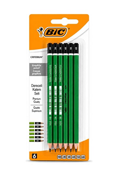 Bic Criterium 550 Dereceli Kurşun Kalem Seti 6'lı