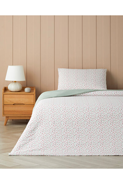 English Home Cherry Pop Easy-Iron Single Duvet Cover Set 160X220 cm Red