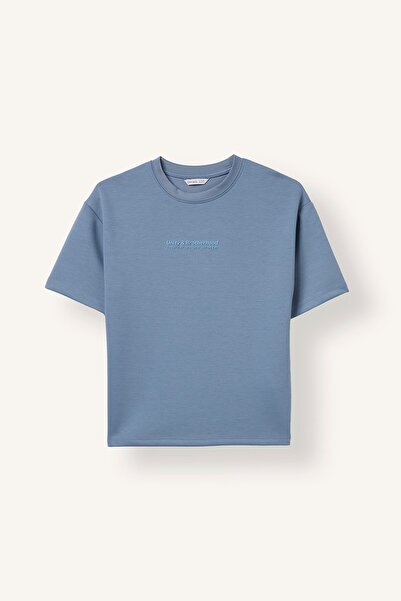 DeFacto Crew Neck Printed Relaxed Cut Short Sleeve T-Shirt Boys I3974A826Au