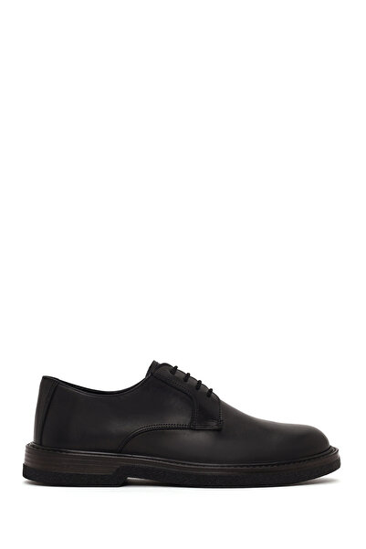 Derimod Men's Black Lace-Up Leather Casual Shoes Wm600021Dv