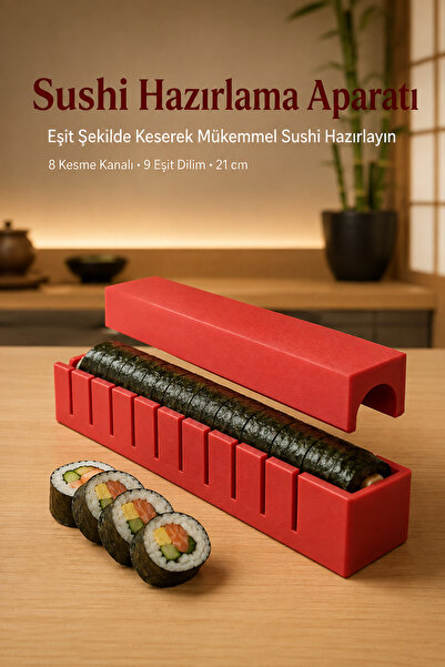 Sushi Hazırlama Kalıbı Mükemmel Kesim ve Düzenli Dizilim