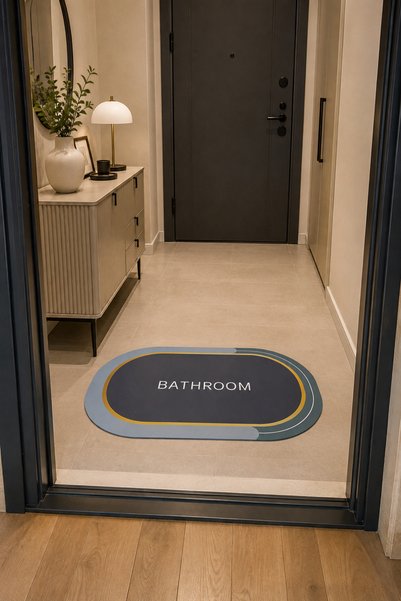 HEDYONE Magic Water Absorbing Mop |   Non-Slip Base Quick-Drying Bath and Kitchen Mat