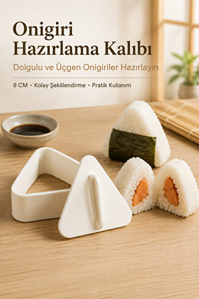 loftico Üçgen Onigiri Hazırlama Kalıbı – 8 cm 🇯🇵