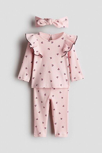 H&M 3-piece printed cotton set