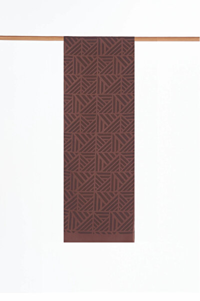 Kayra Labyrinth Pattern Shawl Dark Brown