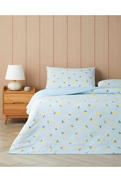 English Home Lemon Breeze Kolay Ütülenir Çift Kişilik Nevresim Seti 200x220 c...
