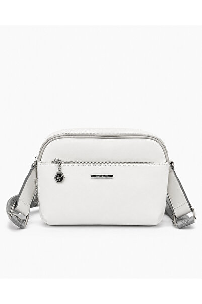 louisiana polo Cross Strap Women's Bag White.Grey 1162