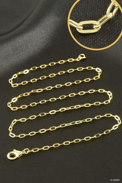 ZERO LAND Concepta Xuping Ters Flat Steel Necklace Large 45 (234435) cm Yellow