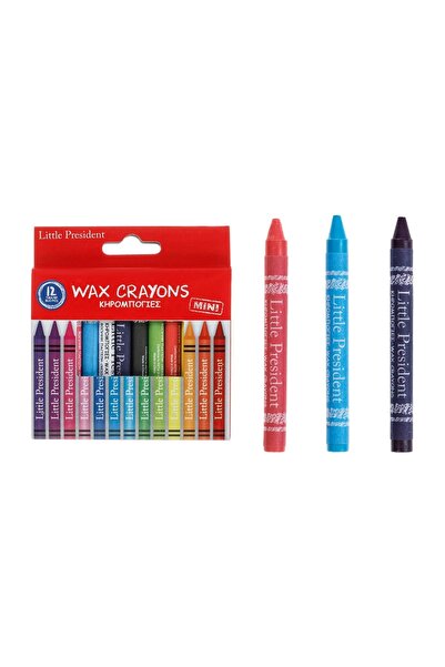 Little President Set creioane colorate, model colorate, 12 bucăți – ideal pen...