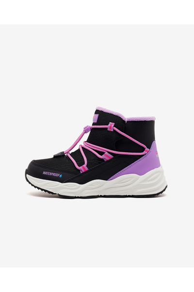SKECHERS TURBO TREAD Büyük Kız Çocuk Siyah Bot 303492L BKMT