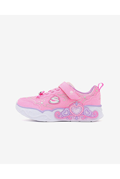 SKECHERS PRINCESS STEPS Büyük Kız Çocuk Pembe Işıklı Spor Ayakkabı 303732L PNK