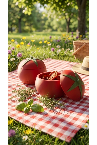 Kidyco.Store 🍅   Tomato-Shaped Decorative Storage Container – Stylish and Fu...