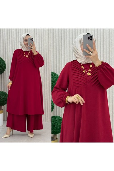 Tesetturzeynep zümrüt pantolonlu takım