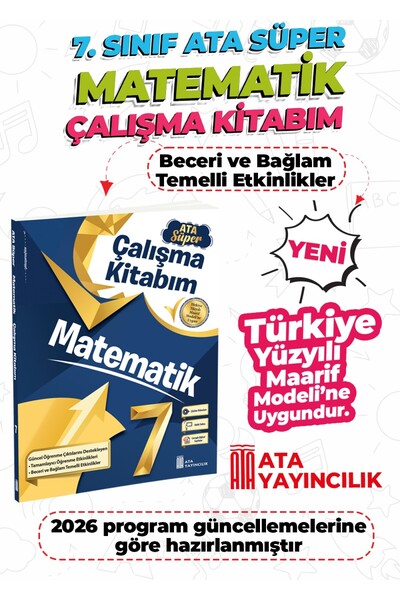 Ata Yayıncılık 7. Sınıf Matematik Ata Süper Çalışma Kitabım Yeni