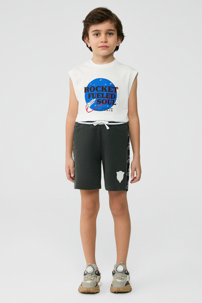 NBT JEANS Boy Anthracite Shorts
