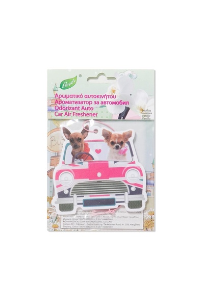 Areon Odorizant Auto cu Model Căței, Aromă de Vanilie, Design Vesel