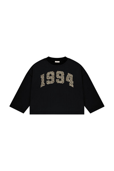 lethestudios 1994 Baskılı Uzun Kollu Basic T-Shirt