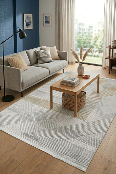 Generic Darla Modern Geometric Carpet - Luxury Living Room Rug